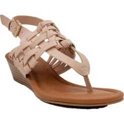 Sugar Simone Womens Faux Leather Slingbacks Wedge Sandals