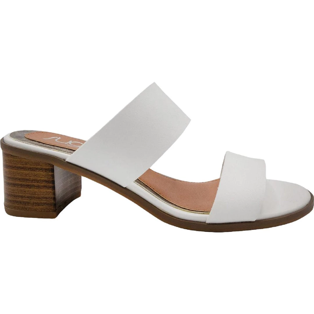 Sugar Halo Womens Slip On Open Toe Block Heels 4 Sugar Halo Womens Slip On Open Toe Block Heels - Image 2