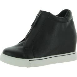 Sugar Glitz Womens Wedge Zip Up Athletic and Training Shoes