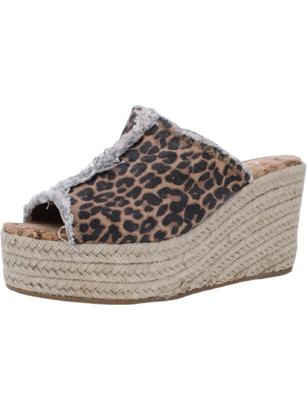 Sugar Helper Womens Canvas Leopard Print Espadrilles 3 Sugar Helper Womens Canvas Leopard Print Espadrilles