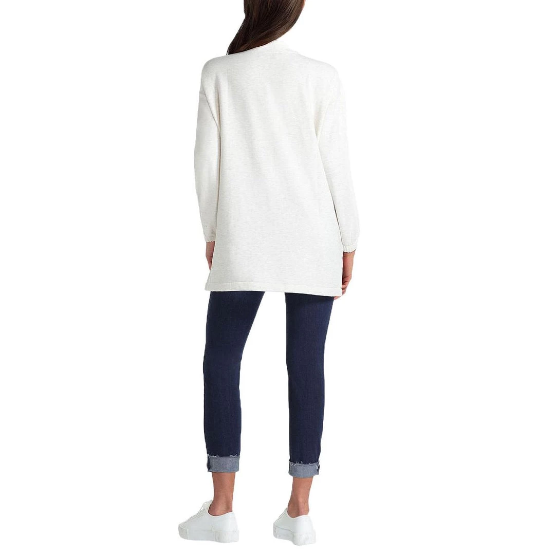 H Halston Womens Mock Neck Polyester 3/4 Zip Pullover 4 H Halston Womens Mock Neck Polyester 3/4 Zip Pullover - Image 2