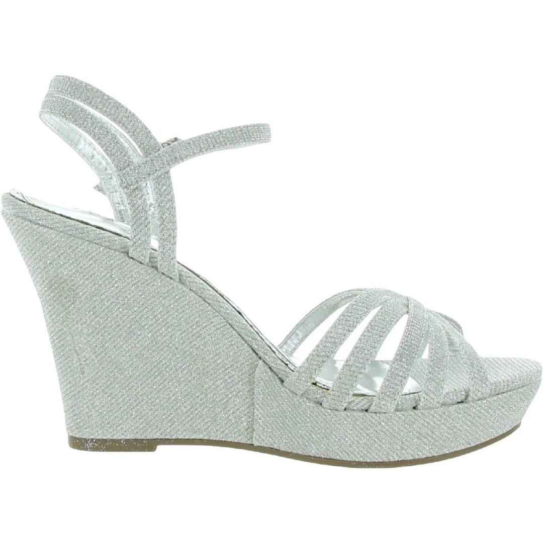 Sugar Capricorn Womens Wedge Ankle Strap Wedge Sandals 7 Sugar Capricorn Womens Wedge Ankle Strap Wedge Sandals - Image 5