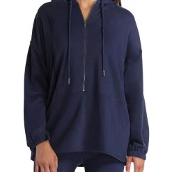 H Halston Womens Cozy Comfy Hooded Sweatshirt