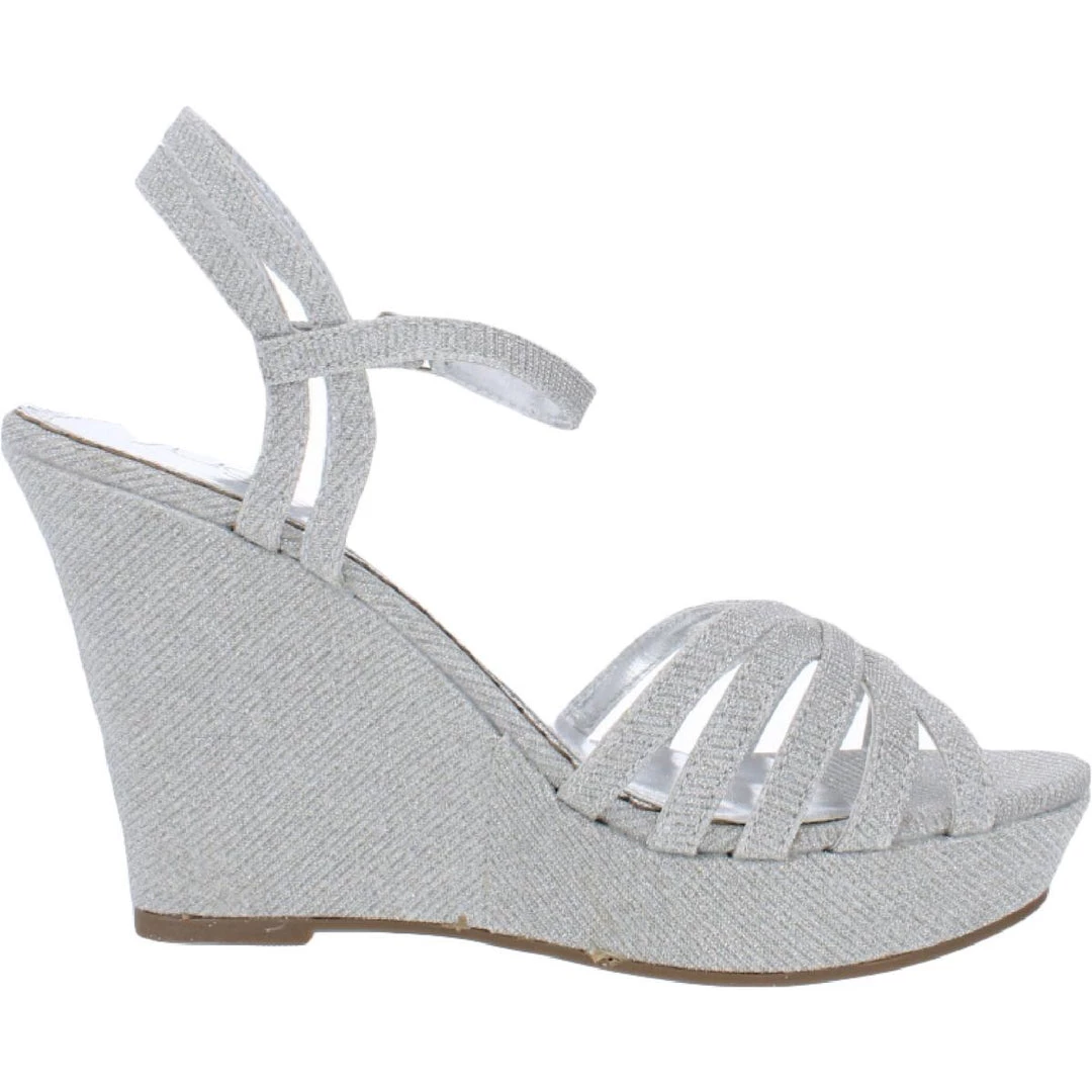 Sugar Capricorn Womens Wedge Ankle Strap Wedge Sandals 4 Sugar Capricorn Womens Wedge Ankle Strap Wedge Sandals - Image 2