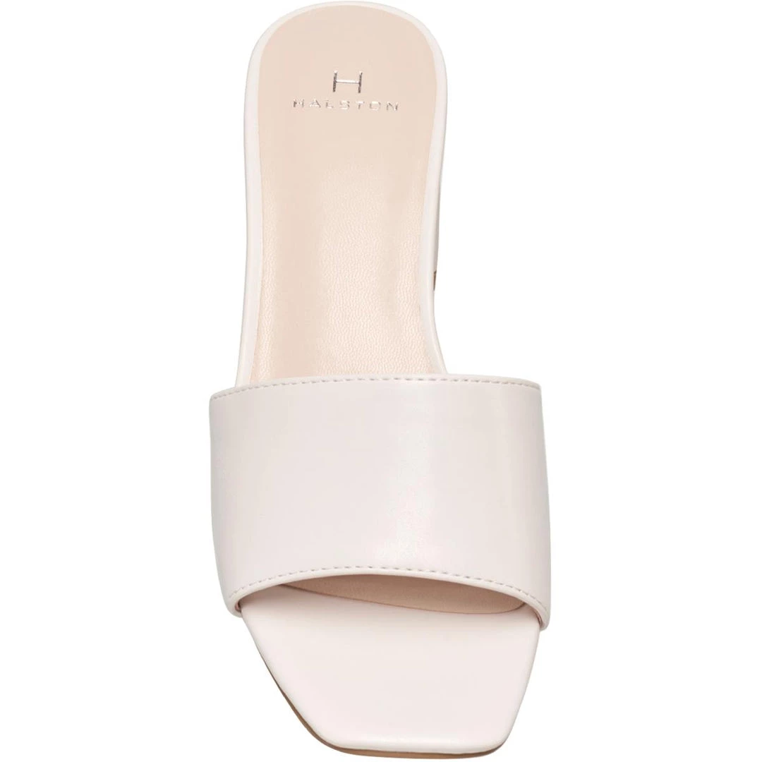 H Halston Womens Vegan Leather Dressy Heel Sandals 5 H Halston Womens Vegan Leather Dressy Heel Sandals - Image 3