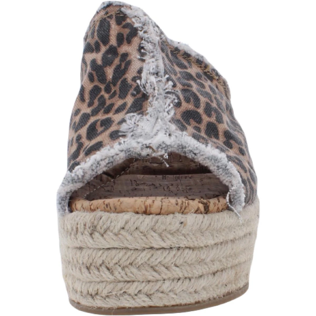 Sugar Helper Womens Canvas Leopard Print Espadrilles 5 Sugar Helper Womens Canvas Leopard Print Espadrilles - Image 3