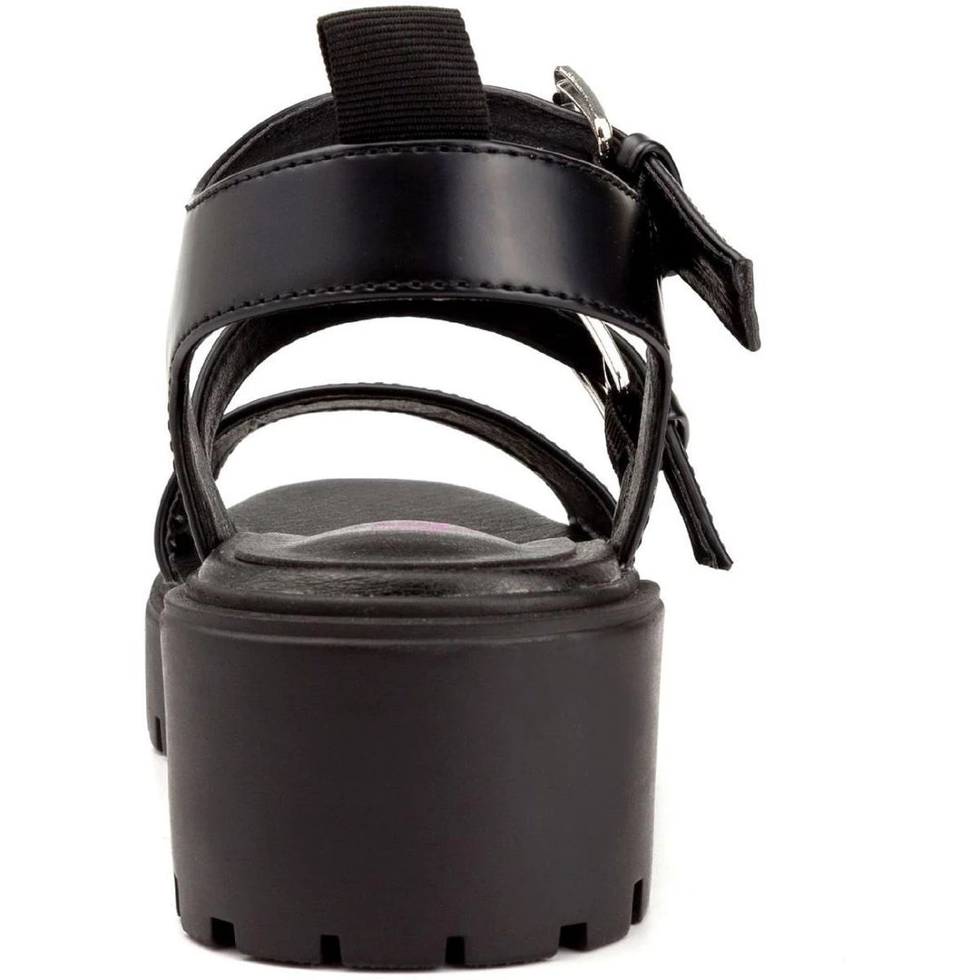 Sugar Indigo Womens Patent Casual Slingback Sandals 5 Sugar Indigo Womens Patent Casual Slingback Sandals - Image 3