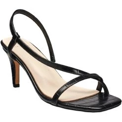 H Halston Sunset Womens Vegan Leather Slingback Pumps