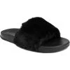 Sugar Wuzzy Womens Fur Slip On Slide Slippers