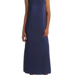 H Halston Womens Comfy Long T-Shirt Dress