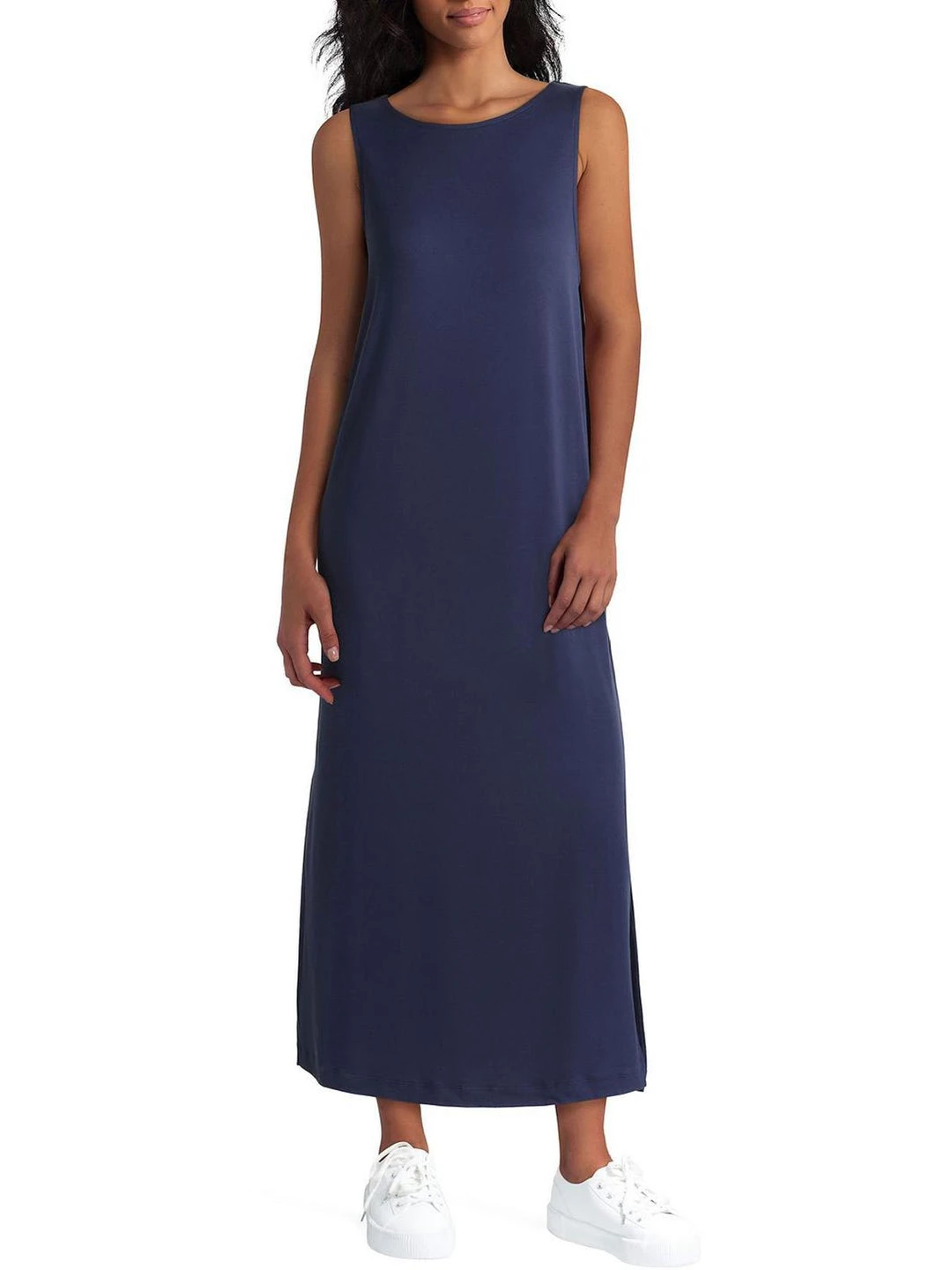 H Halston Womens Comfy Long T-Shirt Dress 3 H Halston Womens Comfy Long T-Shirt Dress