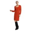 H Halston women Ls Scoop Nk Chain Swtr Dress