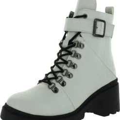 Sugar Frannie Womens Faux Leather Man Made Combat & Lace-up Boots -HYLETE Shop a542c6882b84451ca15be9005897488c 1080x