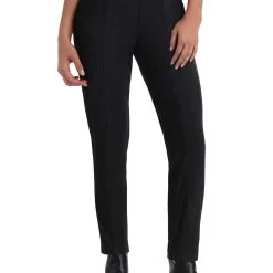 H Halston Womens Faux Suede Stretch Leggings