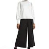 H HALSTON women LS CHAIN DETAIL MK NK BLOUSE