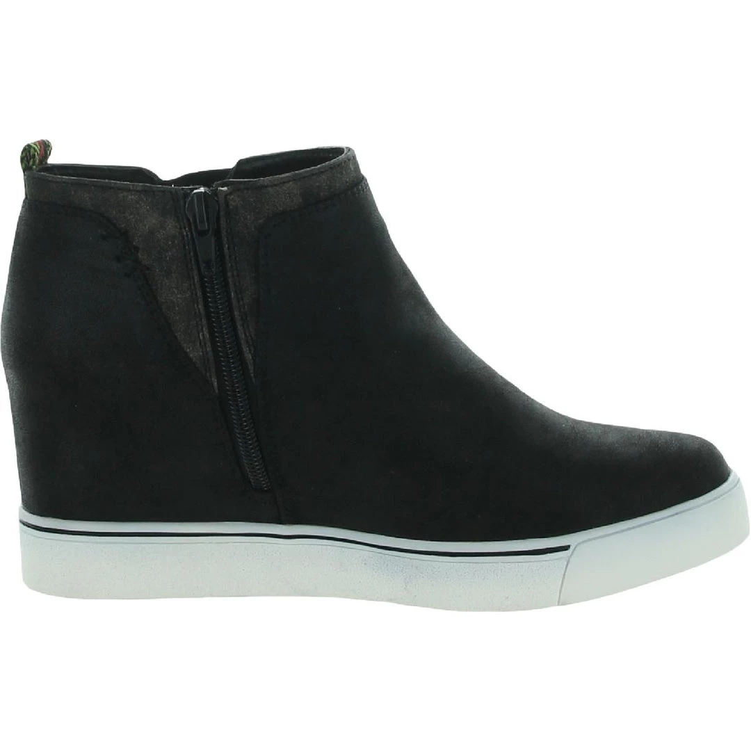 Sugar Glossy SGR Womens Suede Zipper Ankle Ankle Boots 5 Sugar Glossy SGR Womens Suede Zipper Ankle Ankle Boots - Image 3