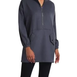 H Halston Womens Mock Neck Polyester 3/4 Zip Pullover 7 H Halston Womens Mock Neck Polyester 3/4 Zip Pullover -HYLETE Shop e68b5d3f0af64f2d900bfd8515452435 1080x
