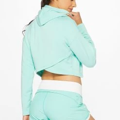 women HYLETE Eclipse Cropped Hoodie