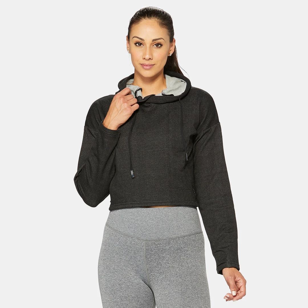 women HYLETE Eclipse Cropped Hoodie 3 women HYLETE Eclipse Cropped Hoodie